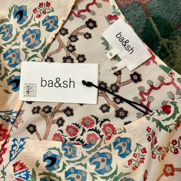 NWT BA&SH Giana midi dress size XS or 0 - Picture 7 of 9